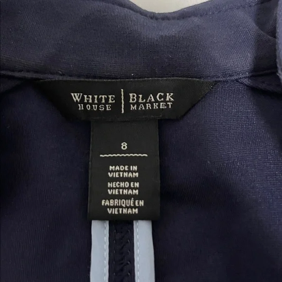 White House Black Market Navy Military Jacket - Picture 6 of 7